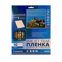 Плёнка самоклейка белая для струйной печати A4 Lomond ( 10л)