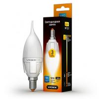 LED лампа VIDEX C37t 5W E14 4100K 220V