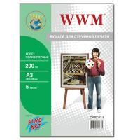 Холст WWM A3 полиэстер 200 г/м 5л (CP200A3.5)