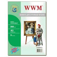 Холст WWM A3 хлопковый 260 г/м 5л (CC260A3.5)